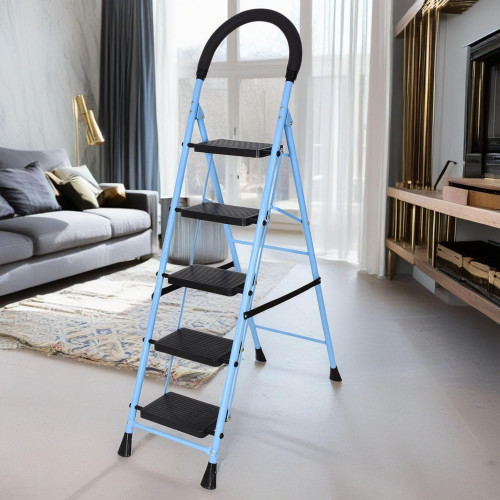 5-Step Foldable Ladder with Anti-Skid Safety Design