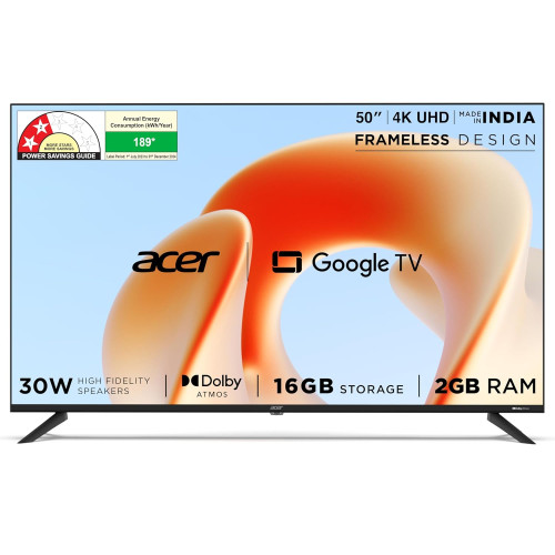Acer 126 cm 50 inch 4K Ultra HD Smart Google TV with Dolby Atmos
