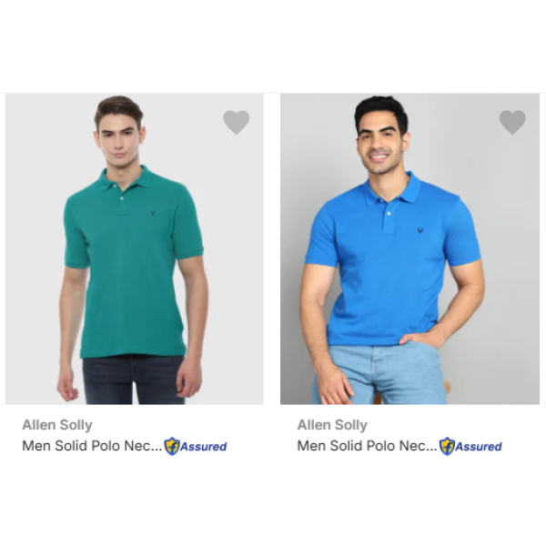 Allen Solly Polo Collar Pure Cotton T-Shirt Minimum 40% Discount