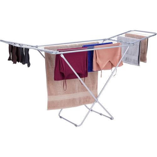Amazon Basics Premium Cloth Drying Stand 3-Way Folding 42 Ft Length