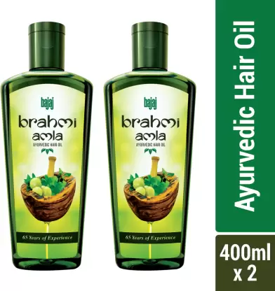 BAJAJ Brahmi Amla Pack of 2 Hair Oil (Amla tel)  (800 ml)