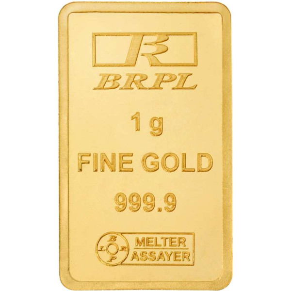 Bangalore Refinery 24K 999.9 1g Gold Bar