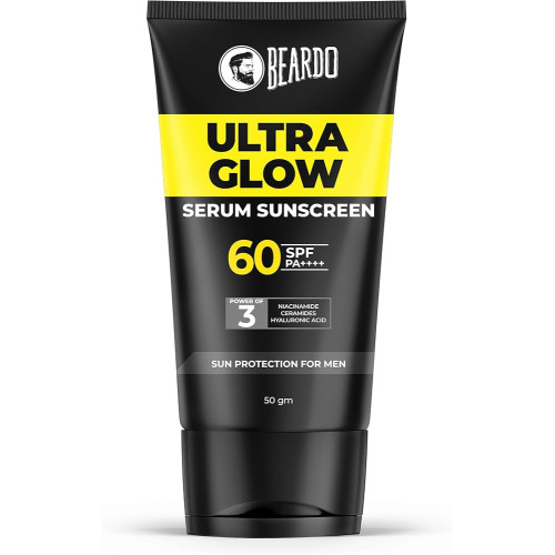 Beardo Ultra Glow SPF 60+ PA++++ Sunscreen with Niacinamide & Ceramides