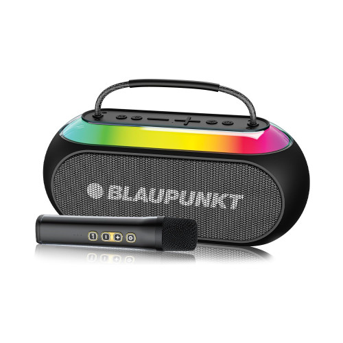 Blaupunkt ATOMIK Kolors 35W Portable Boombox With Karaoke Mic For Parties And Travel