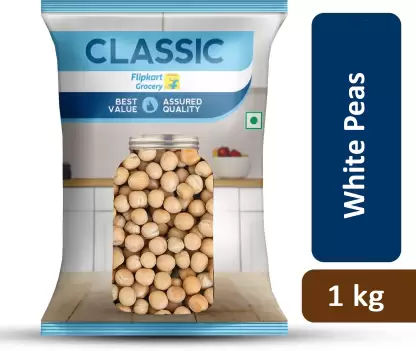 Classic White Peas (Matar) Whole - 1kg @ ₹65