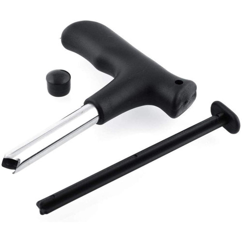 Coconut Opener Stainless Steel Drill Cutter with Cleaner Stick