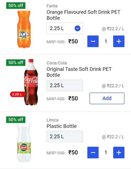 Cold Drinks 2.25 L Bottle Loot