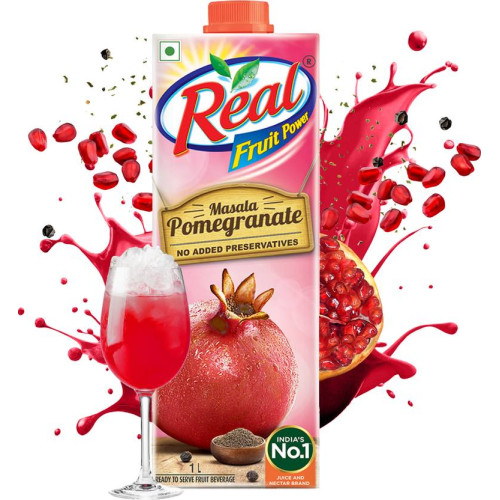 Dabur Real Masala Pomegranate Fruit Juice 1L @ ₹36