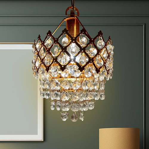 Decorativehut Exotic Crystal Chandelier with Bulbs Included