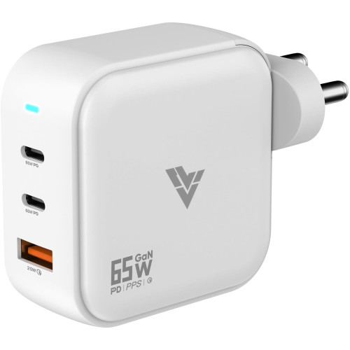 DR VAKU 65W GaN Fast Charger With Dual PD Ports For Laptops And Smartphones