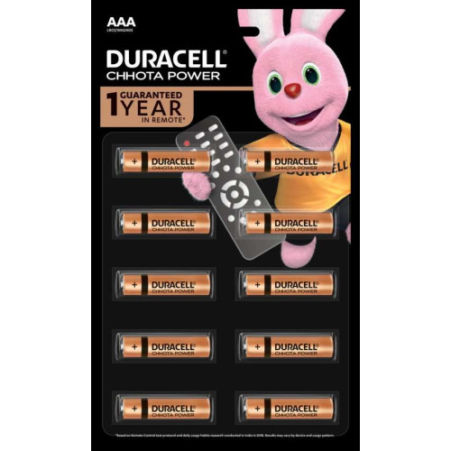 Duracell Chhota Power AAA Batteries (Pack of 10
