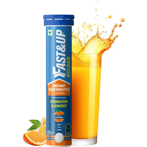 Fast&Up Reload Instant Electrolyte Energy Drink Orange 20 Tablets