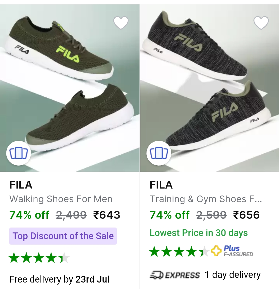 Fila Shoes Loot from Rs 653