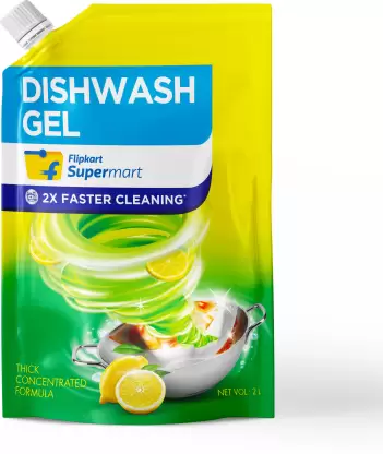 Flipkart Supermart Dish Cleaning Gel  Lemon, 2 L @ Rs 152