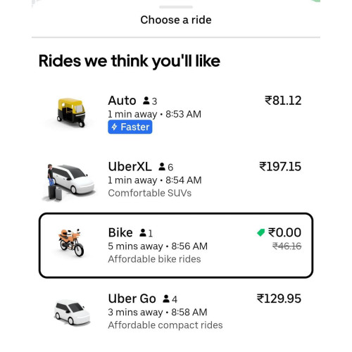 Free Uber Bike Rides in Mumbai from 19th–26th Sept 2025