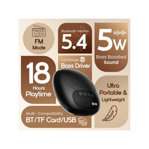 GOBoult Bassbox Q5 Portable Bluetooth Speaker With 18 Hours Battery And Powerful Bass