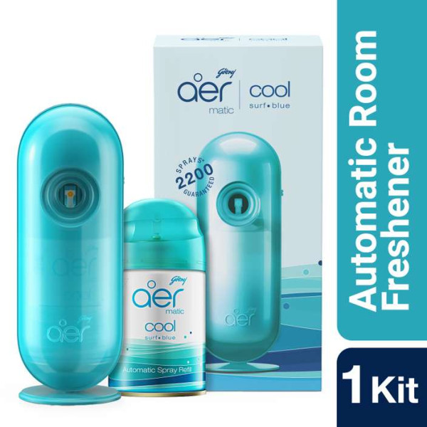 Godrej Aer Matic Room Freshener -Cool Surf Blue Automatic Spray