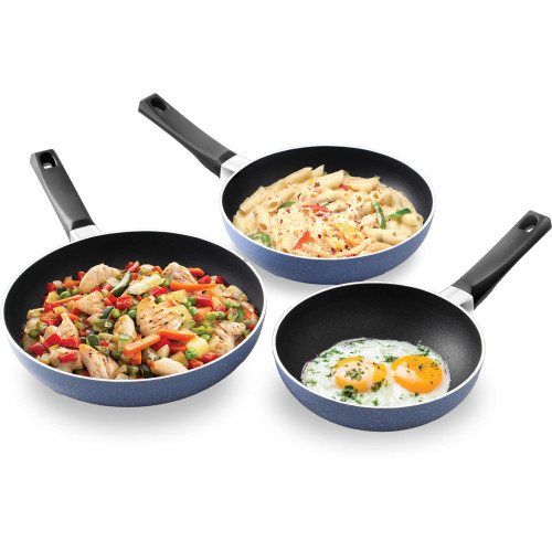 Hawkins Quik Frying Pan Set 3-Piece Induction Bottom Non-Stick Cookware