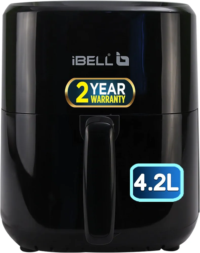 iBELL IBLAF420DM Air Fryer, 4.2L | 1400W Power with 7 Cooking Presets