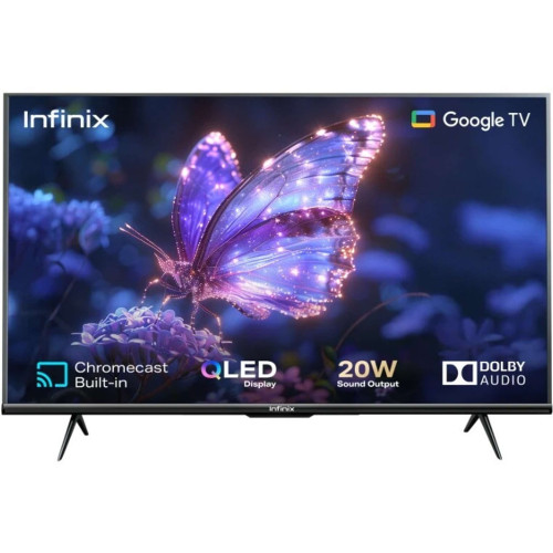 Infinix 32GH3Q 32 QLED HD Ready Smart Google TV 2025 with Bezel-Less Design