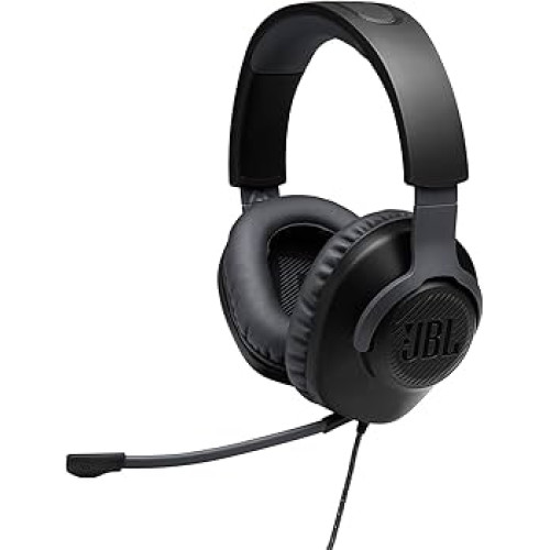 JBL Quantum 100 Wired Over Ear Gaming Headphones with Mic