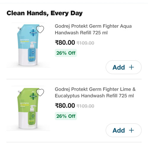 Jiomart Top Brands Hand Wash at Great Discount + Extra Discount with Code