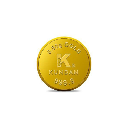 Kundan 0.5G Yellow Gold Coin | 24 Kt Loot @ ₹5460 + Free Gifts
