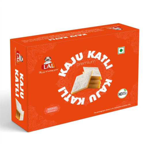 Lal Kaju Katli 200g Fresh Rich Cashew Sweets Box