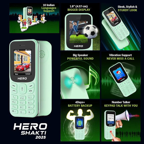 Lava Hero Shakti 2025 Dual SIM Keypad Mobile Phone