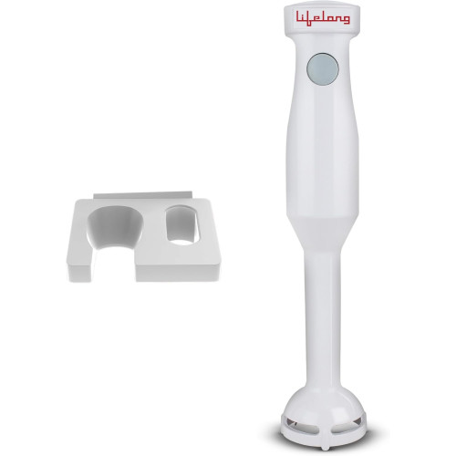 Lifelong Stainless Steel 300 Watt Hand Blender With Low Noise And Anti Splash Design