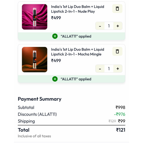 Loot WOW Skin Science Personal Care Products @ ₹11 Each