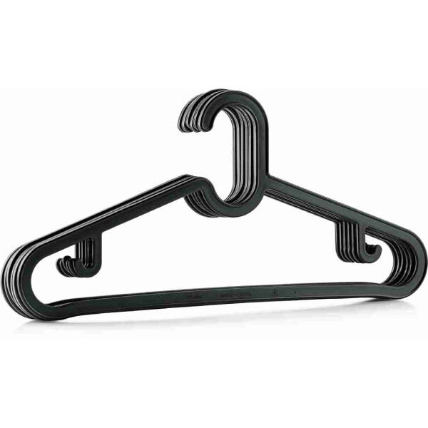 MasterCook Plastic Shirt Hangers - Pack of 6 @ ₹39