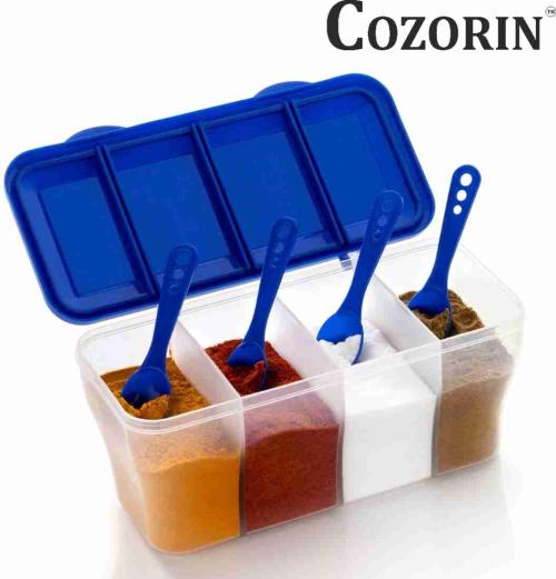 Multipurpose Plastic 4 In 1 Masala Box