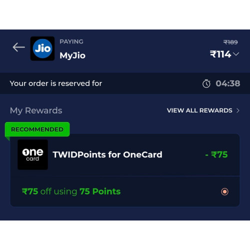 MyJio × OneCard Offer – Flat ₹75 Off on Jio Mobile Recharge
