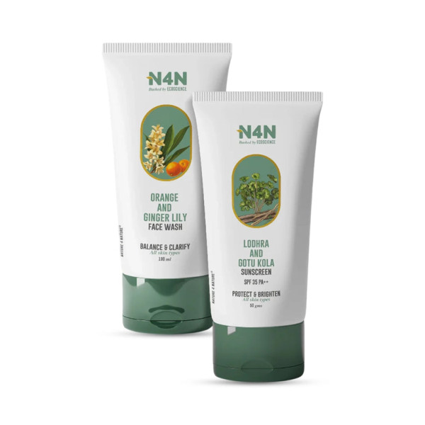 Nature 4 Nature Face Wash & Sunscreen Combo – Clear & Protected Skin