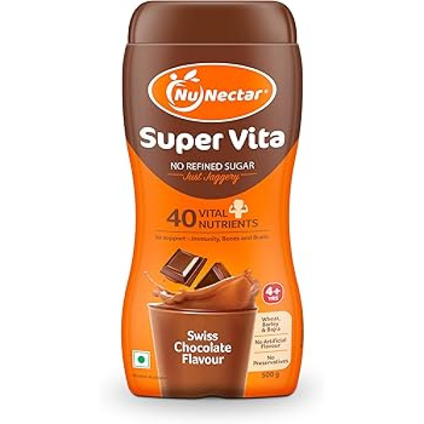NuNectar Super Vita Kids Nutrition Drink With 40 Nutrients And No Added Sugar 500g