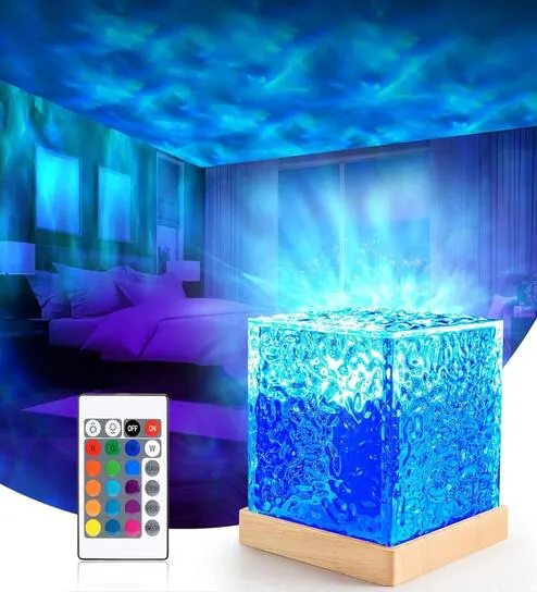 Ocean Wave 3D LED Projector Night Lamp
