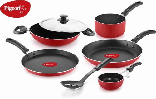 Pigeon Favourite Gift Non-Stick Coated Cookware Set of 7  