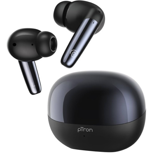 pTron Zenbuds Ultima ANC Earbuds with 50H Playtime & AI-ENC Mics
