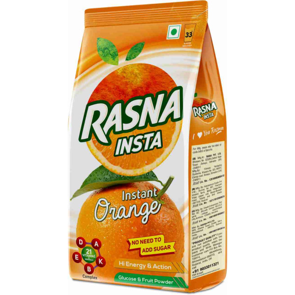 Rasna Instant Orange 750 gms @ ₹125