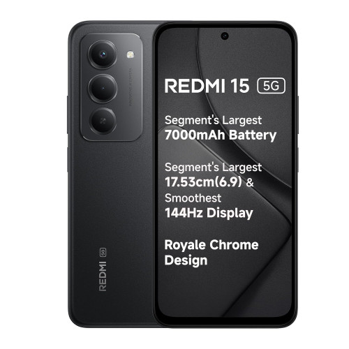Redmi 15 5G Smartphone With 7000mAh Battery And Snapdragon 6s Gen 3