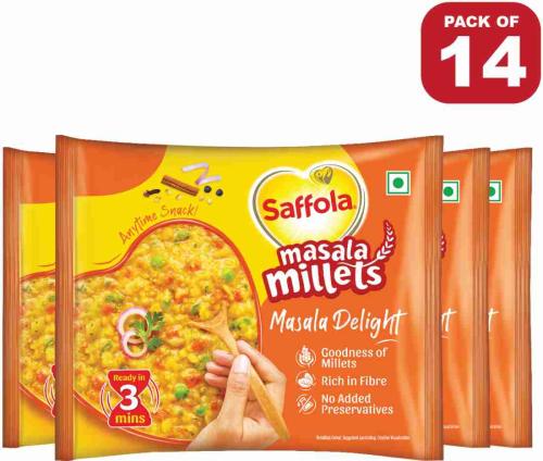 Saffola by Saffola Masala Millets Rich in Fibre Pouch 14 x 35 g