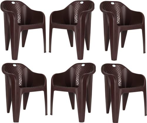 Set of 6 Plastic Living Room Chair
