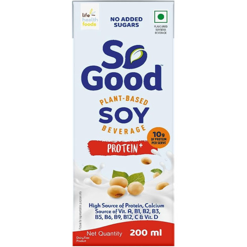 So Good Plant-Based Soy Beverage Protein+ – 200ml, Dairy-Free & Nutrient-Rich