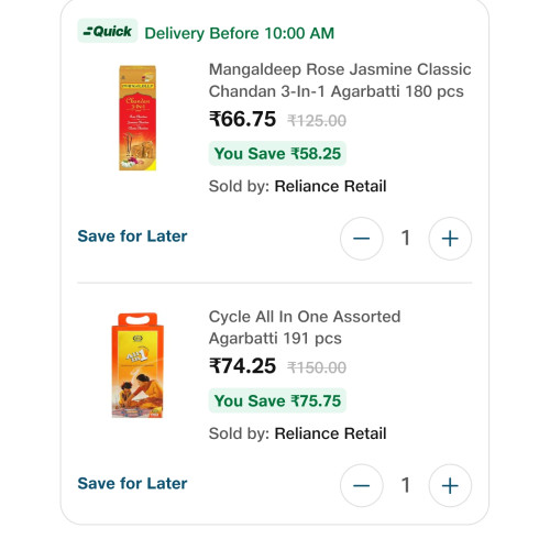 Top Brands Agarbatti Offers With Extra 25 Percent Discount Starting From ₹39
