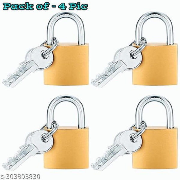 Trendy 25mm Small Brass Lock and Key @ ₹79 + Free Delivery