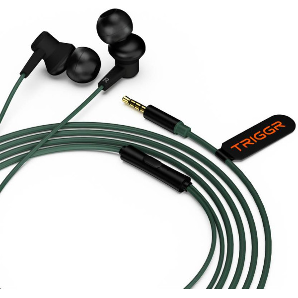 TRIGGR Blaze 3.5mm Jack Wired Earphones With 13mm Driver And In-Line Mic