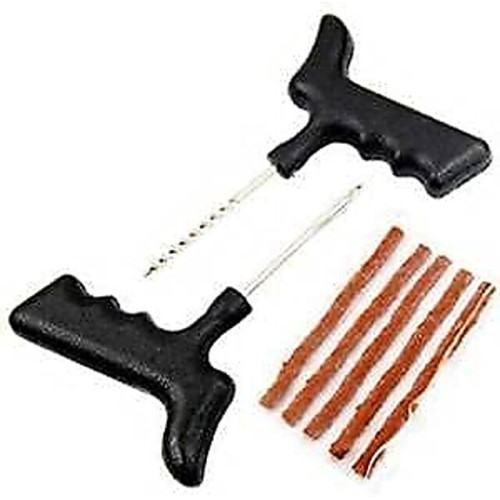Tubeless Tyre Puncture Repair Kit with Adhesive Tool Set