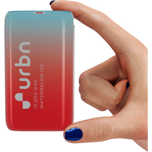 URBN 10000 mAh 20W Nano Pocket Size Power Bank Watermelon Ice