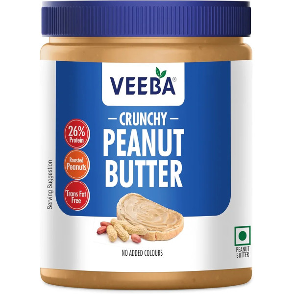 VEEBA Crunchy Peanut Butter – High Protein @ Rs 189